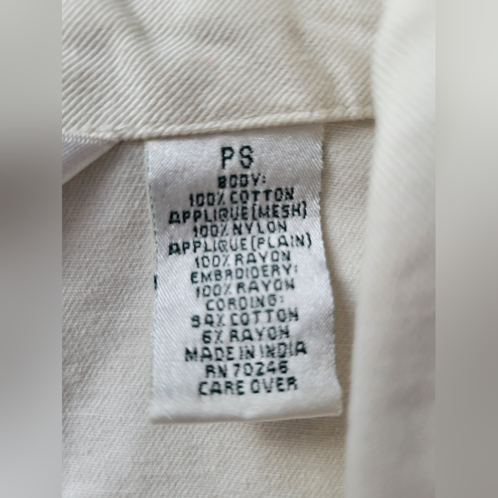 Laura Ashley Petite White Jacket with Embroidery - Picture 16 of 17